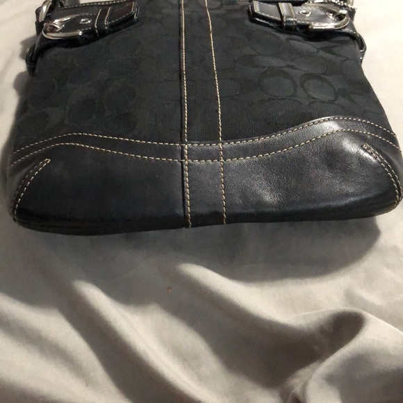 Coach Signature Monogram Canvas Shoulder B… - Picture 4 of 8